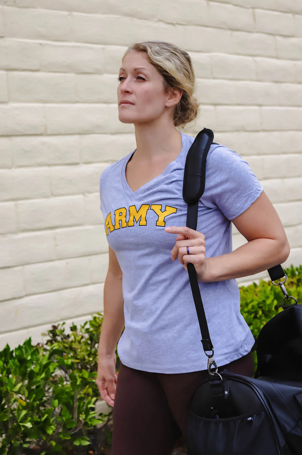 Army Ladies V-Neck T-Shirt - Image 3