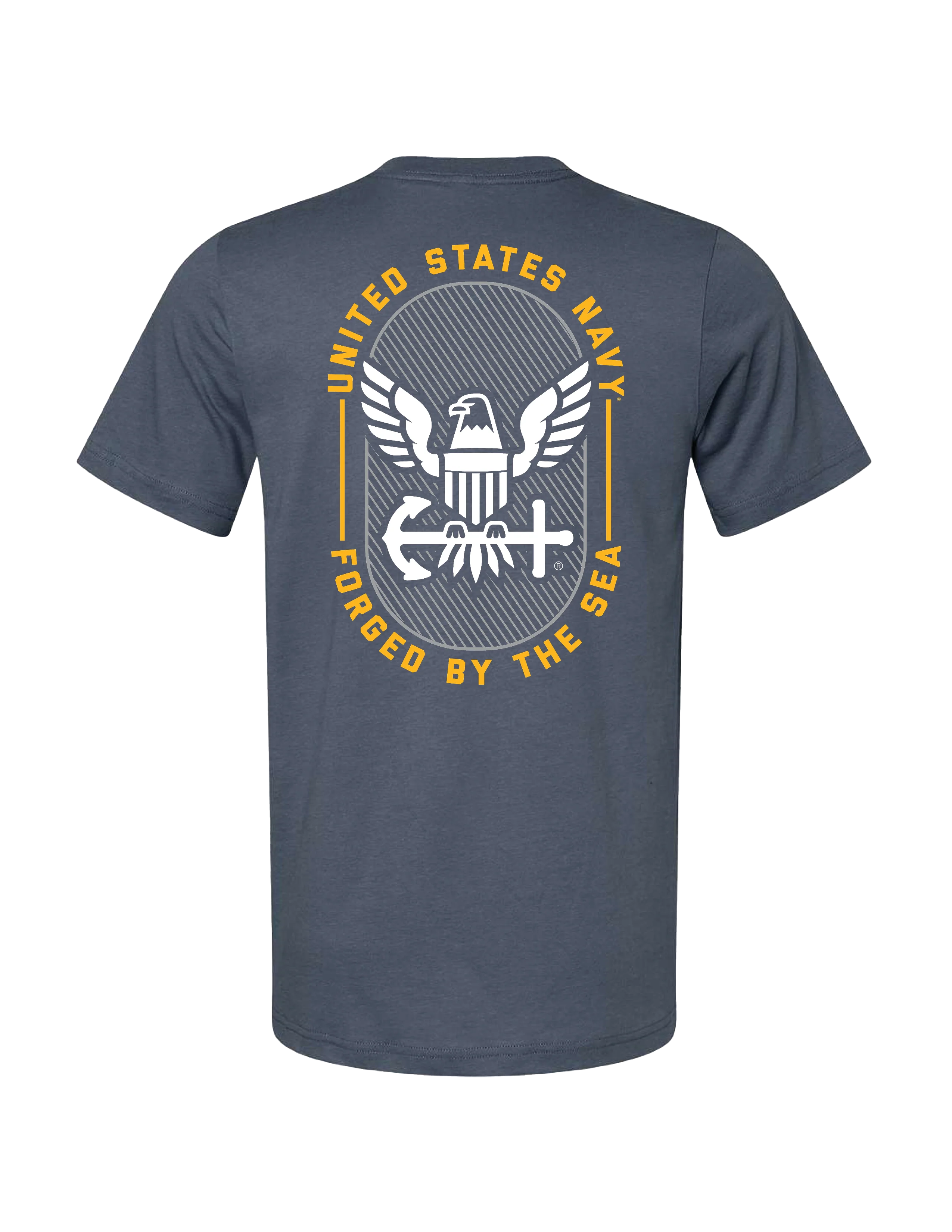 Navy Forged By The Sea T-Shirt (Vintage Navy) - Image 3