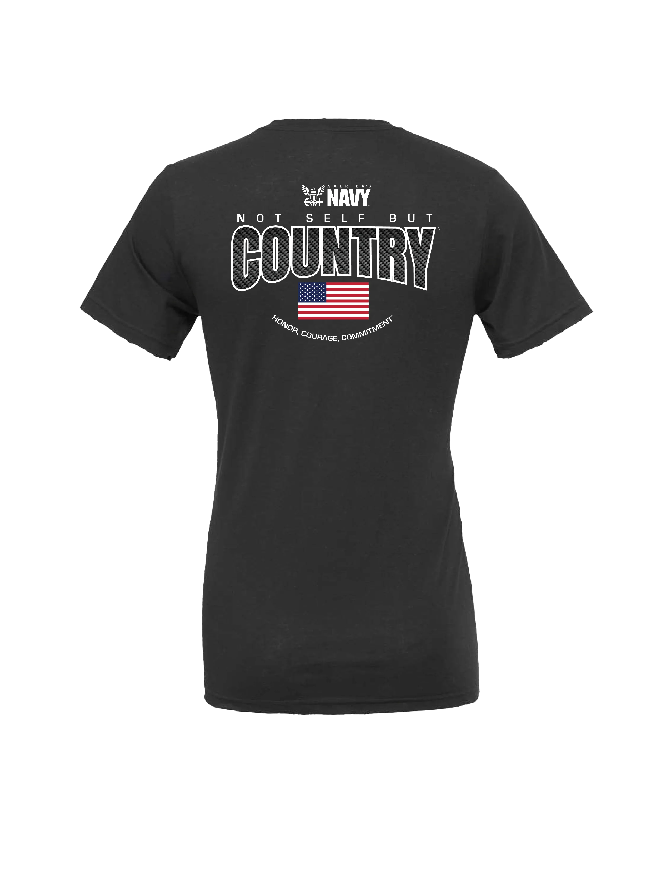 Navy Not Self But Country T-Shirt (Dark Grey) - Image 3