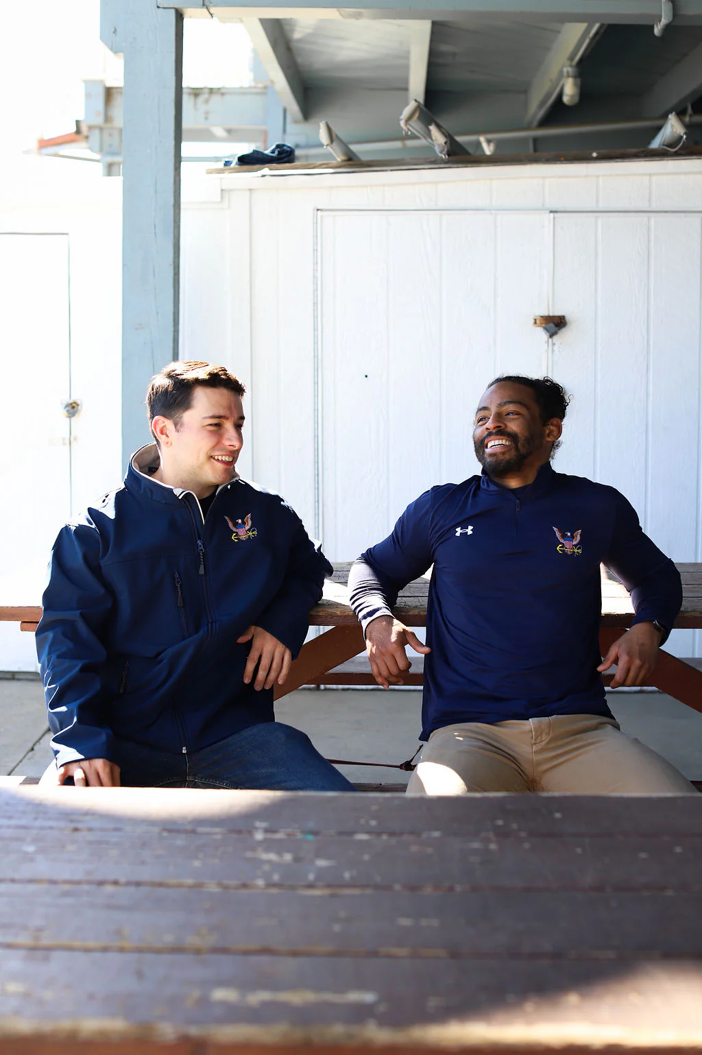 Navy Soft Shell Zip Jacket (Navy) - Image 4