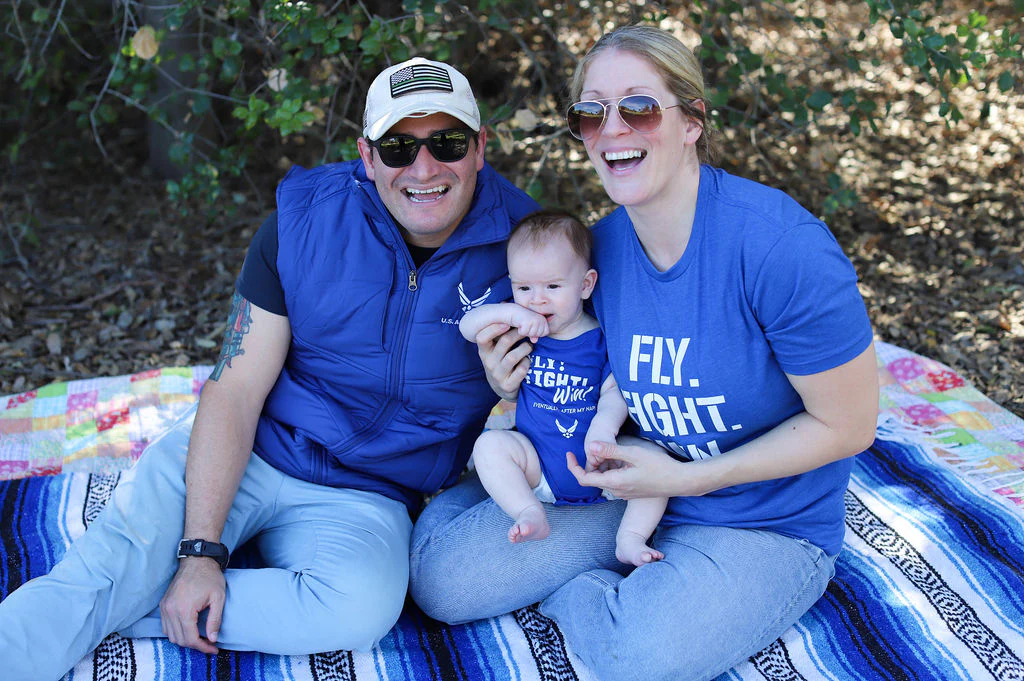 U.S. Air Force Infant Onesie | Royal Blue - Image 3