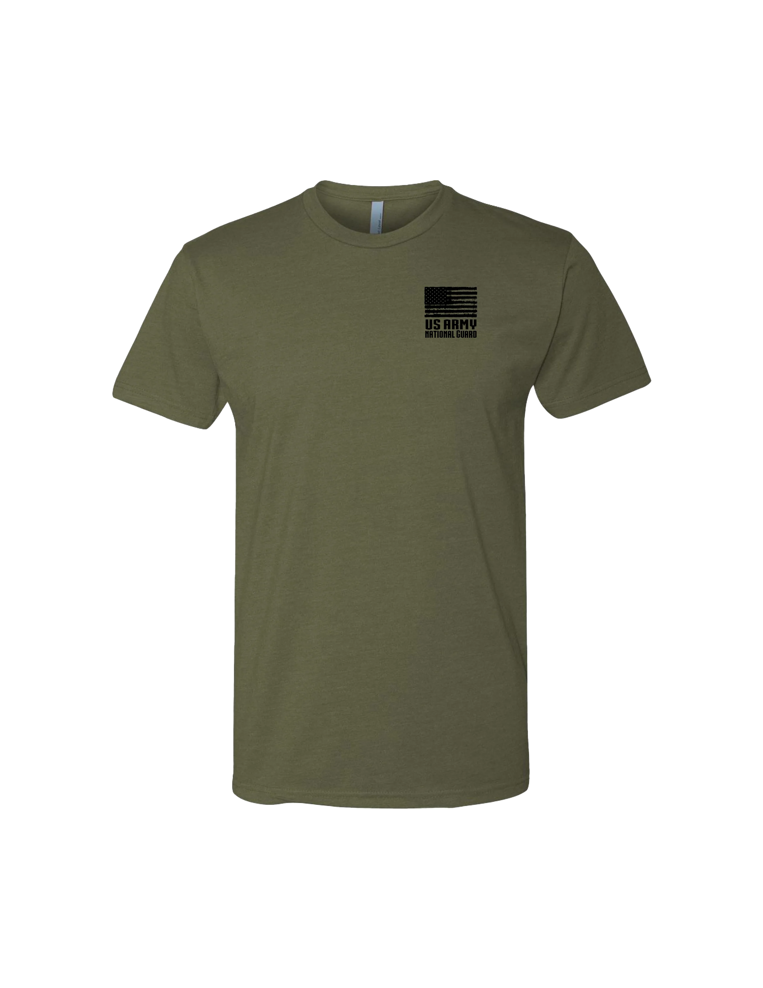 U.S. Army National Guard Flag T-Shirt (Military Green) - Image 2