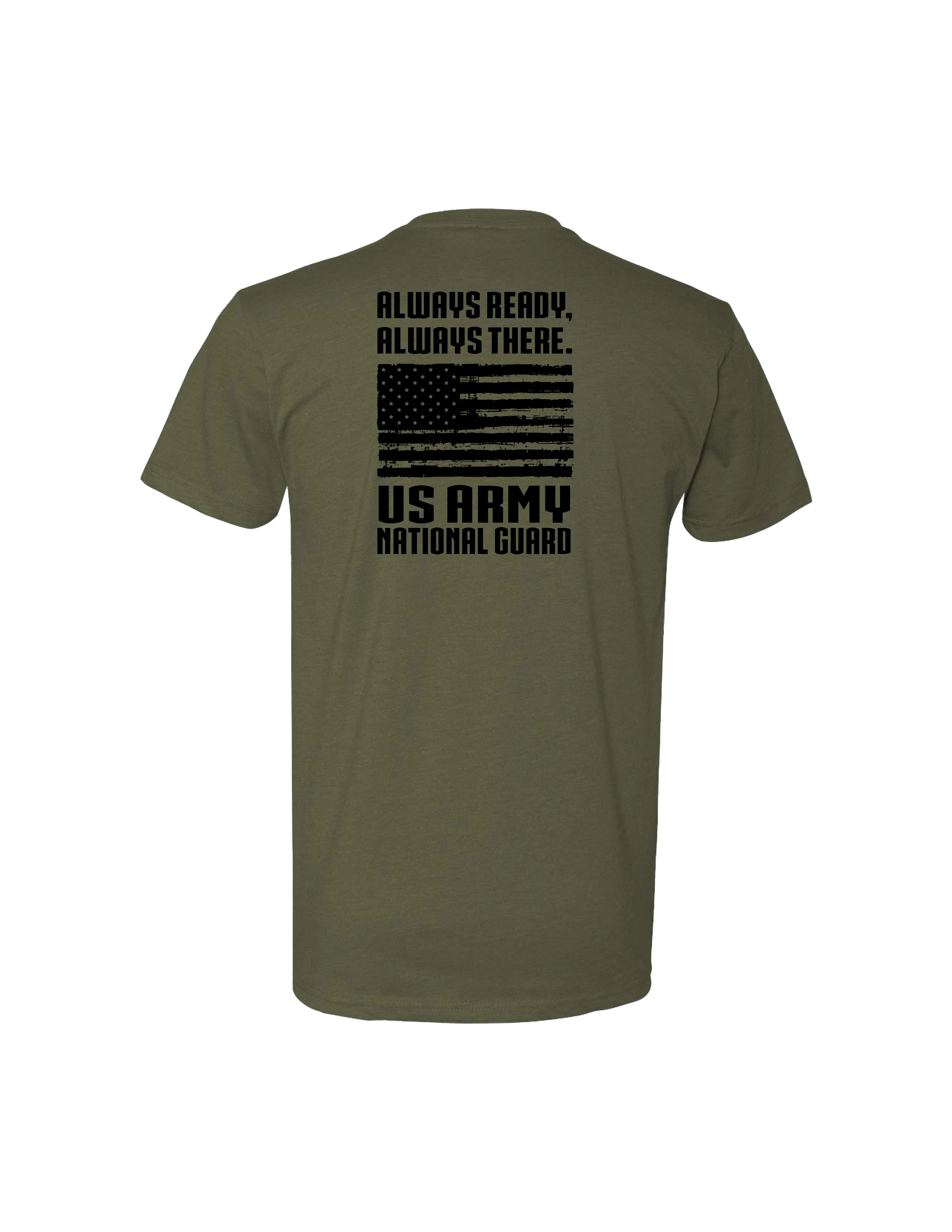 U.S. Army National Guard Flag T-Shirt (Military Green) - Image 3