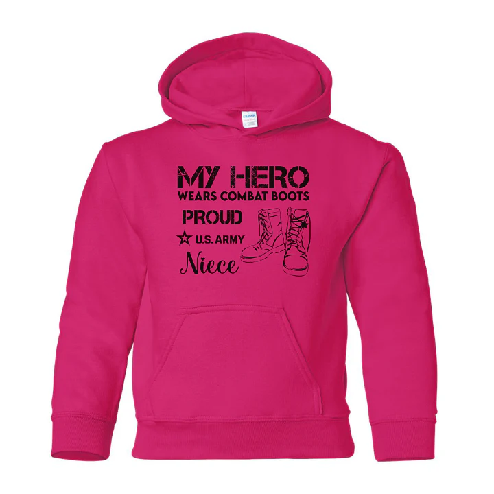 U.S. Army Niece Youth Hoodie (Pink)