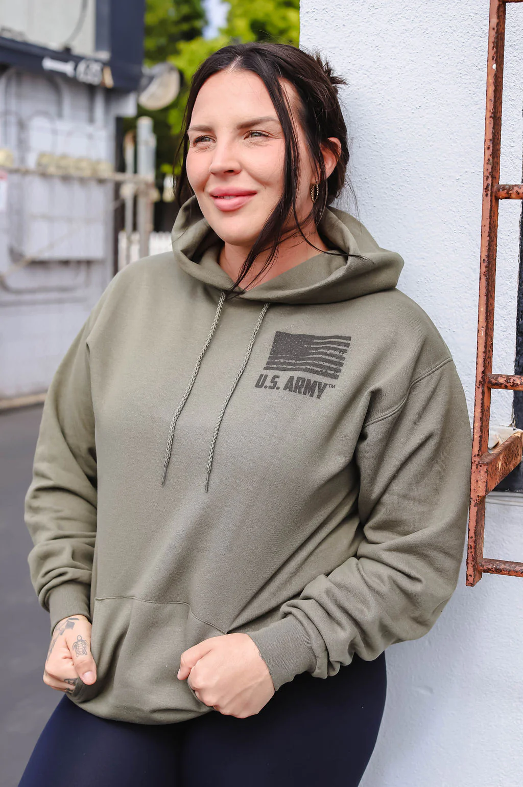 U.S. Army This We'll Defend Hoodie (Military Green) - Image 6
